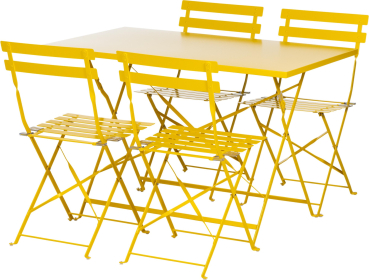 Creative Living Tisch-Set Bloom 5-teilig Gelb